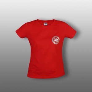 Koszulka damska "Paramedyk"  czerwona